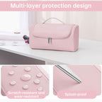 Large Capacity Hair Dryer Organizer Bag | PU Leather, Waterproof, Double-Layer & Non-Slip Interior for Travel, Salon & Home