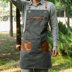Hairstylist apron denim custom logo