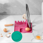 Silicone Pot Lid Rack, Kitchen Storage Rack, Pot Lid, Soup Spoon Pad, Seated Spatula Rack, Household Storage Rack