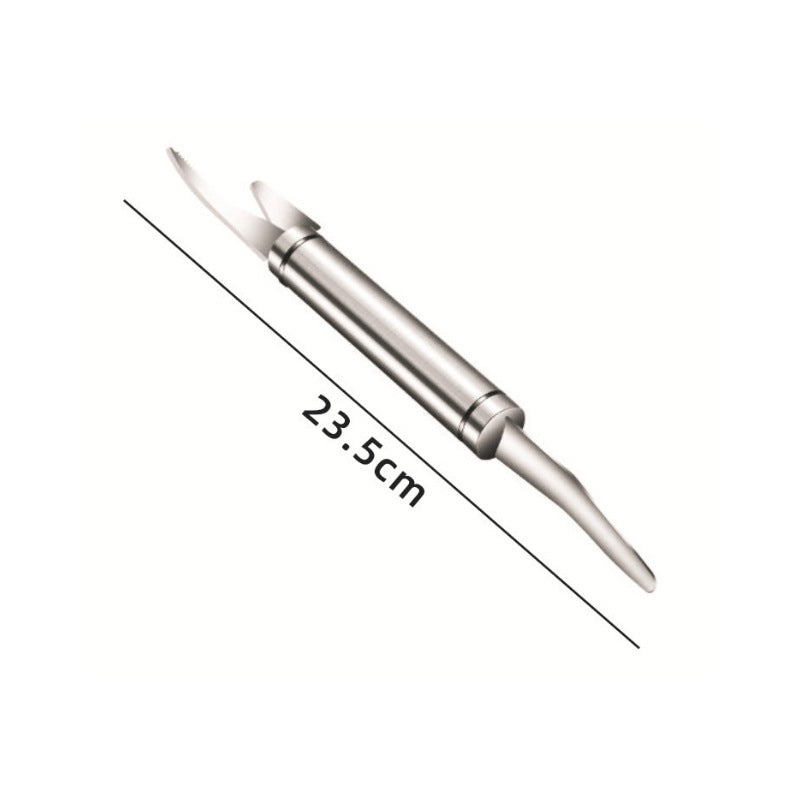 Remove Shrimp Line Knife 304 Stainless Steel Shrimp Peeler Creative Kitchen Pick Fish Intestines Gadget 2 In 1 Double-Headed Shrimp Knife