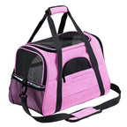 Foldable & Expandable Pet Carrier Bag - Mesh Breathable Cat/Dog Travel Bag, Convertible Crossbody Handbag for Small Pets