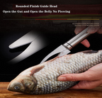 Remove Shrimp Line Knife 304 Stainless Steel Shrimp Peeler Creative Kitchen Pick Fish Intestines Gadget 2 In 1 Double-Headed Shrimp Knife