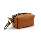 Simple Solid Color Pet Poop Bag Holder Portable Dog Walking Waste Bag Dispenser Storage Pouch