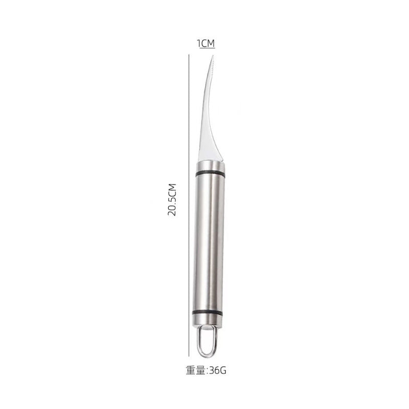 Remove Shrimp Line Knife 304 Stainless Steel Shrimp Peeler Creative Kitchen Pick Fish Intestines Gadget 2 In 1 Double-Headed Shrimp Knife