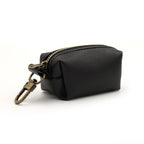 Simple Solid Color Pet Poop Bag Holder Portable Dog Walking Waste Bag Dispenser Storage Pouch