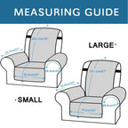Waterproof Recliner Cover Snap Fixed Pet Dog Kids Sofa Mat Couch Slipcovers For Living Room Dustproof Furniture Protector Covers