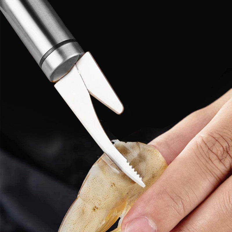 Remove Shrimp Line Knife 304 Stainless Steel Shrimp Peeler Creative Kitchen Pick Fish Intestines Gadget 2 In 1 Double-Headed Shrimp Knife