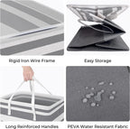 Collapsible Fabric Laundry Hamper Clothing Storage Basket Multi-purpose Organizer Large Capacity Dirty Clothes Bag