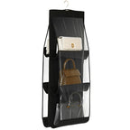 Bag storage hanging bag hanging double-sided transparent six-layer storage bag bedroom wardrobe storage bag dust bag