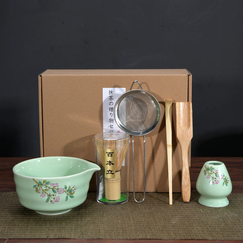 Matcha Bowl Matcha Making Tea Ordering Tool Ceramic Tea Bowl Teacup Blender Matcha Brushing Tea Whisker Set
