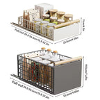 New Kitchen Pull-Out Cabinet Organizer, Sliding Rail Drawer for Spice and Bottle Storage