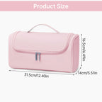 Large Capacity Hair Dryer Organizer Bag | PU Leather, Waterproof, Double-Layer & Non-Slip Interior for Travel, Salon & Home