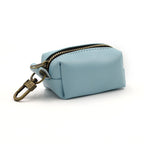 Simple Solid Color Pet Poop Bag Holder Portable Dog Walking Waste Bag Dispenser Storage Pouch