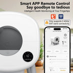 Fumoi Smart Self Cleaning Cat Litter Box, Large Capacity Automatic Cat Litter Box with App Control & Safety Protection for Multi