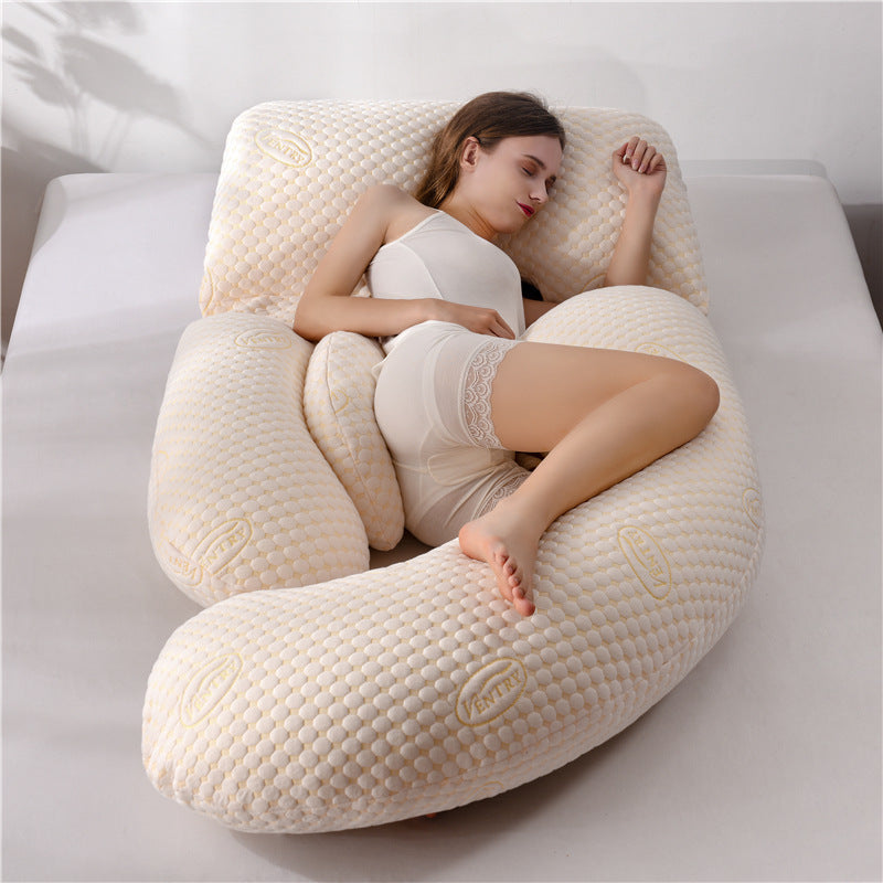 Pregnancy Pillow Waist Support Belly Cradle Multi-Functional Side Sleep Pillow Pregnancy Sleepin