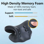 Heated Neck and Shoulder Relaxer Cervical Traction Device Pillow with Graphene Heating Pad Heated Chiropractic Pillow