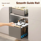 New Kitchen Pull-Out Cabinet Organizer, Sliding Rail Drawer for Spice and Bottle Storage