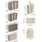 7PCS Packing Cubes for Suitcase – Travel Organizer & Storage Bag Set, Luggage Essentials