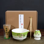 Matcha Bowl Matcha Making Tea Ordering Tool Ceramic Tea Bowl Teacup Blender Matcha Brushing Tea Whisker Set