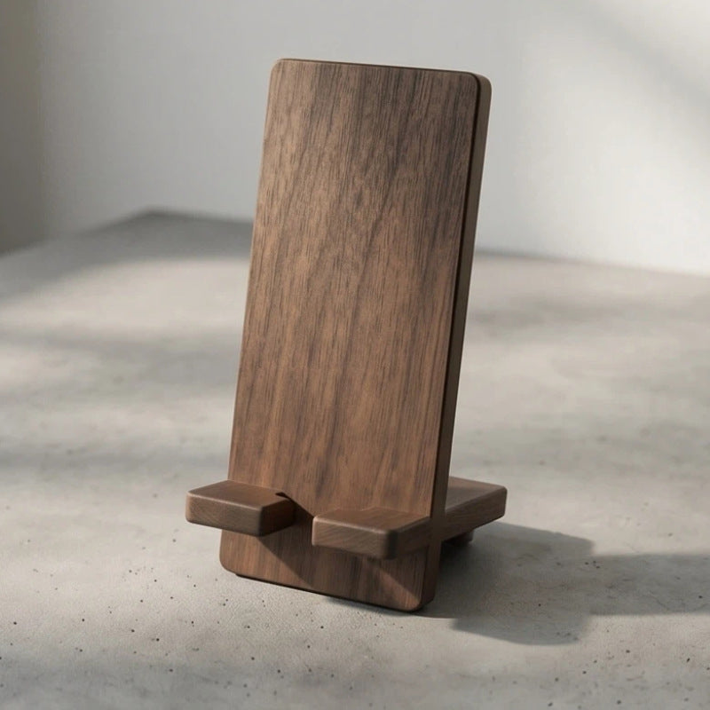 Solid wood mobile phone stand desktop
