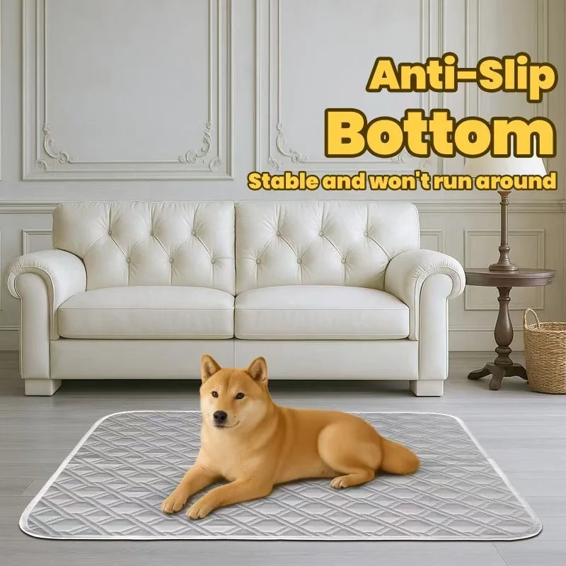 Pet Summer Cooling Mat Breathable Washable Anti Slip Large Dog Cool Pad Portable Sleeping Cushion For Puppy Cat Rest Accessory
