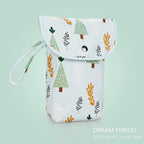 Baby Diaper Bag Organizer Reusable Waterproof Wet/Dry Cloth Bag Mummy Storage Nappy Bag For Disposable Carrying Diaper Clothing