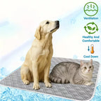 Pet Summer Cooling Mat Breathable Washable Anti Slip Large Dog Cool Pad Portable Sleeping Cushion For Puppy Cat Rest Accessory